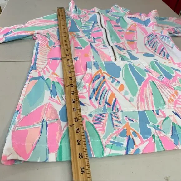 Lily Pulitzer Skipper Pullover Out To Sea quarter zip athletic jacket Medium - Picture 10 of 11
